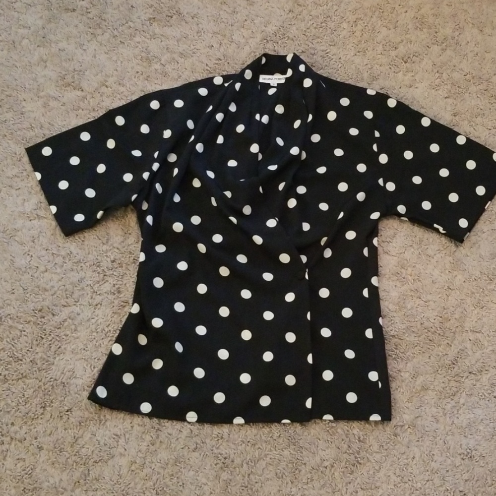 Regina Porter wrap blouse. Size 6